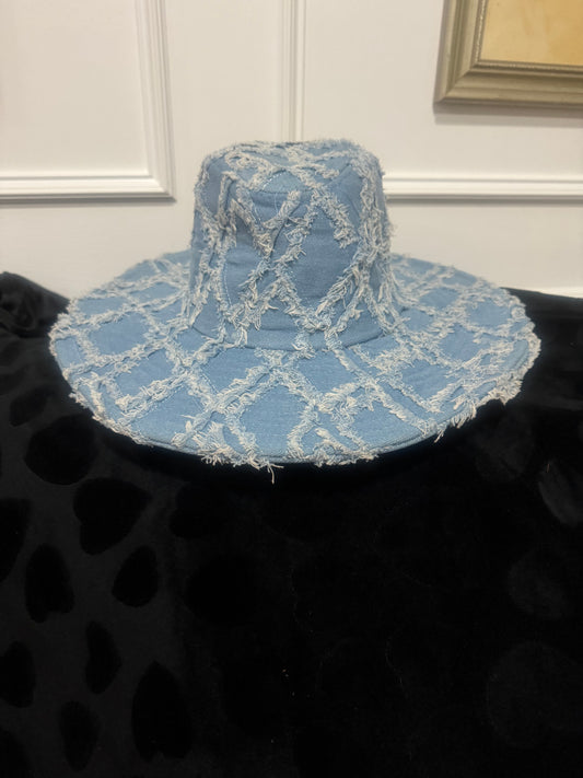 Denim cowboy hat